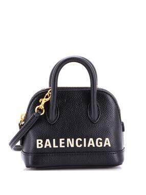 Balenciaga Logo Ville Bag Leather Mini #382334B81B
